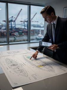 peritaje de planos de un barco